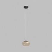 Подвесной светильник  12W Белый теплый DENKIRS FLOA DK6741-BK+AM 230V фигурный черный/оранжевый