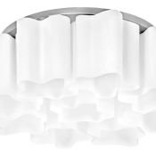Люстра накладная Lightstar без лампы Nubi 802090 9х40W E27 фигурная белый/хром