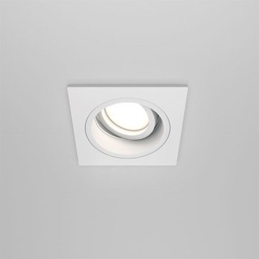 Встраиваемый светильник без лампы Maytoni Атом / Atom белый квадратный IP20