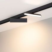 Магнитный трековый светильник  6W Белый теплый MAG-FLAT-FOLD-25-S200 100deg  24V на магнитный шинопровод черный 034235