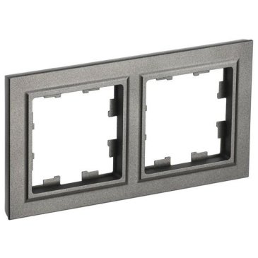 Рамка пластик 2 поста IEK BRITE BR-M22-K37 РУ-2-БрШ шампань