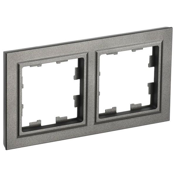 Рамка пластик 2 поста IEK BRITE BR-M22-K37 РУ-2-БрШ шампань