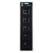 Рамка металлическая 5 постов IEK SKANDY SK-M52-M-K02 SK-F35Bl черный