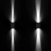 светильник  12W Белый дневной 046428 LGD-WALL-VARIO-S104x129-2x6W 220V IP54  двухсторонний прямоугольный накладной черный