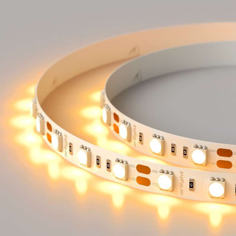 Светодиодная лента Оранжевый 5060 12V 14.4W/m  60Led/метр 015972(2) RT-B60-10mm LUX