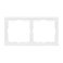Рамка пластик 2 поста Arlight FRM-NOBE-SFPL-2-WH 054215 белый