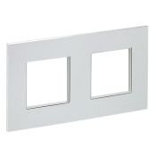 Рамка металлическая 2 поста IEK SKANDY SK-M22-M-K23 SK-F32S серебряный Рамка металлическая 2 поста IEK SKANDY SK-M22-M-K23 SK-F32S серебряный