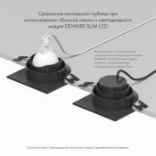 Встраиваемый светильник без лампы DENKIRS RODVIG DK3071-BK GU10/GU5.3 черный квадратный
