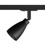 Трековый светильник однофазный  15W SOLID BELL DK6050-BK под лампу GU10 IP20 на шинопровод черный
