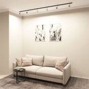 Трековый светильник однофазный  15W SOLID BELL DK6050-BW+BK под лампу GU10 IP20 на шинопровод белый/черный