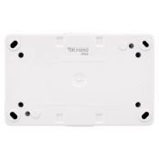 Блок горизонтальный 2 розетки INDUSTRIAL KR-78-0803 с/з белый керамический IP54 KRANZ