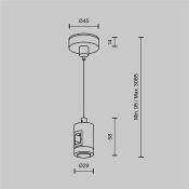 Подвес тросовый Hang одинарный Flarity TRA157SW-S1-PT платина