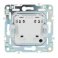 Штепсельная розетка встраиваемая IEK SKANDY 10А SK-R10-10-K03 SK-R02Gr без з/к без шторок серый