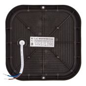 светильник  18W Белый дневной UL-00013194 ULW-Q229 220V IP65 квадратный накладной черный  Volpe