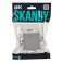 Выключатель встраиваемый двухклавишный проходной IEK SKANDY SK-V22-0-10-K23 SK-V05S серебряный