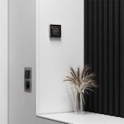 Терморегулятор WERKEL W1851104 сенсорный с Wi-Fi и LCD дисплеем для теплого пола дымчатый