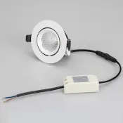 Встраиваемый светильник  12W Белый дневной 034520 LTD-EXPLORER-R100-12W 220V IP20 круглый черный