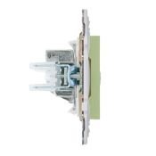 ТВ-розетка встраиваемая оконечная IEK SKANDY SK-A10-O-K06 SK-A12G мятный