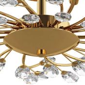 Люстра на штанге Lightstar без лампы 791182 ISABELLE 8х40W G9 золото
