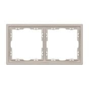 Рамка пластик 2 поста Arlight FRM-NOBE-SFPL-2-BK 059456 кашемир