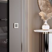 Рамка пластик 1 пост WERKEL Slab W0012962 айвори софт