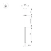 Подвесной светильник  10W Белый теплый 036948(1) SP-UMBRA-HANG-V-L600 220V IP20 фигурный черный
