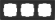 Рамка  пластик 3 поста WERKEL Stark WL04-Frame-03 / W0031808 черный