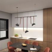 Готовый набор ременной трековой системы DENKIRS  72W Белый дневной Belty DK55SET05-01-BR подвесной коричневый