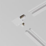 Коннектор L-образный для однофазного трека TRA002CL-11W Unity встраиваемый белый