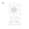 Встраиваемый светильник  12W Белый теплый 057954 MS-VORTEX-BUILT-S90x90 (BK-BK, 40 deg, 230V) IP20 поворотный прямоугольный черный