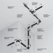 Шинопровод трехфазный TRX034-411B Exility 1м универсальный черный