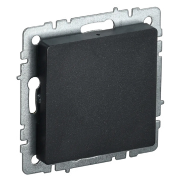 Заглушка c суппортом МЗ10-БрЧ черный BR-PL10-K02 BRITE IEK