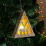 фигурка  светодиодная "Олень и ёлка" 11х3х13 см, дерево, USB, батарейки, свечение тёплое белое