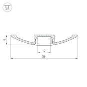 алюминиевый профиль ARL ARH-FLAT-2000 ANOD 016149