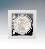Точечный светильник Lightstar без лампы 214110 CARDANO 111Х1 DR111  квадратный поворотный встраиваемый белый