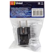 Европереходник 10А с заземлением UL-00010562 S-GES1-10S BLACK