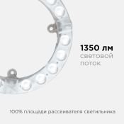 Модуль светодиодный со встроенным драйвером 15W Белый дневной 4000К 140*16мм круглый Apeyron