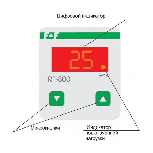 Регулятор температуры RT-800 230V в розетку EA07.001.017