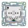 Штепсельная розетка встраиваемая IEK SKANDY 16А SK-R14-16-1-K50 SK-R06N с з/к и шторками безвинтовое крепление металл никель