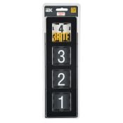 Рамка стеклянная 4 поста IEK BRITE BR-M42-G-41-K02 РУ-4-2-Бр черный RE