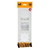 Рамка пластик 3 поста IEK BRITE BR-M32-51-K01 РУ-3-Бр белый рифленый