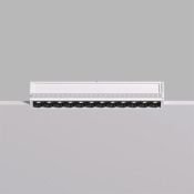 Встраиваемый светильник  20W Белый дневной DENKIRS DEEP SPACE DK2532-WB 220V IP20 прямоугольный под шпаклевку белый с черной вставкой