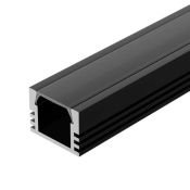 алюминиевый профиль KLUS PDS-S-2000 ANOD Black 020896