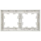 Рамка пластик 2 поста IEK BRITE BR-M22-K01 РУ-2-БрБ белый