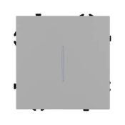 Выключатель встраиваемый одноклавишный непроходной 059425 SWT-NOBE-MK01-SFPL-L-IS с подсветкой никель