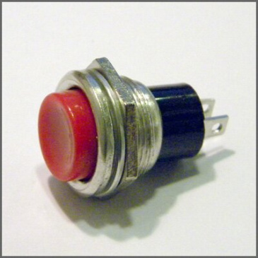 Кнопка M16 ON-(OFF) RWD-306 (DS-212) 1.5A/250V 2c -красная-