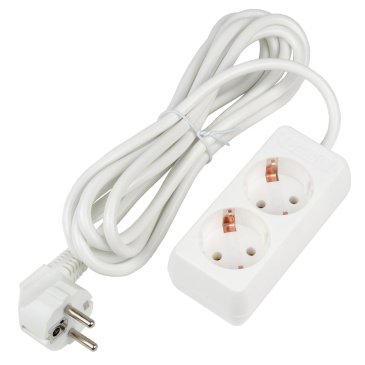 удлинитель с заземлением Uniel UL-00009998 S-GCU2-3 WHITE 3м Ultra