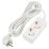 удлинитель с заземлением Uniel UL-00009998 S-GCU2-3 WHITE 3м Ultra