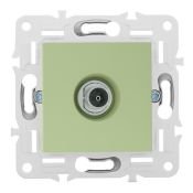 ТВ-розетка встраиваемая оконечная IEK SKANDY SK-A10-O-K06 SK-A12G мятный
