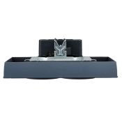 Штепсельная розетка встраиваемая двойная IEK BRITE 16А BR-R21-16-K35-F РС12-3-БрМ с з/к без з/ш в сборе маренго
